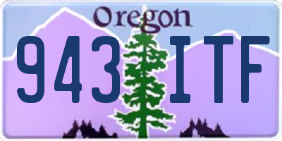 OR license plate 943ITF