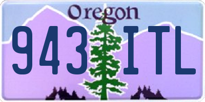 OR license plate 943ITL