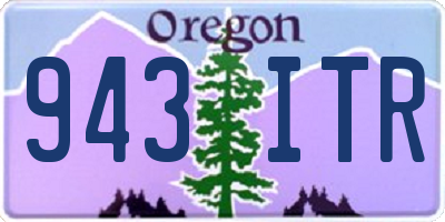 OR license plate 943ITR
