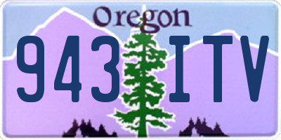 OR license plate 943ITV