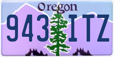 OR license plate 943ITZ