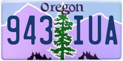 OR license plate 943IUA