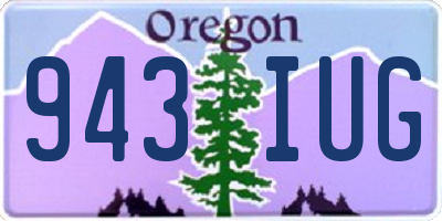 OR license plate 943IUG