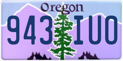 OR license plate 943IUO
