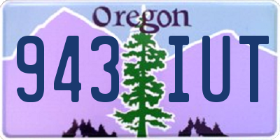 OR license plate 943IUT