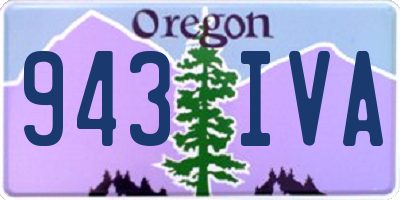 OR license plate 943IVA