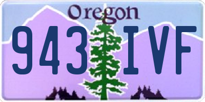 OR license plate 943IVF