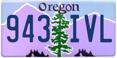 OR license plate 943IVL