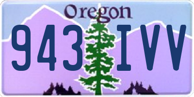 OR license plate 943IVV