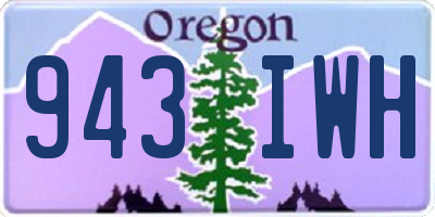 OR license plate 943IWH