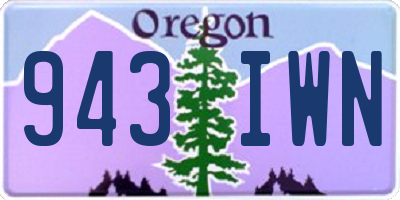 OR license plate 943IWN