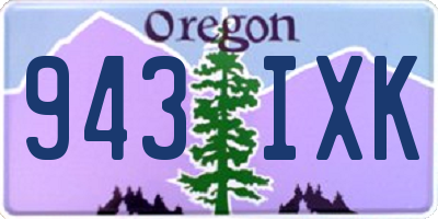 OR license plate 943IXK