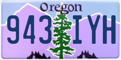 OR license plate 943IYH