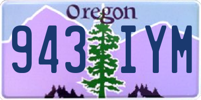 OR license plate 943IYM