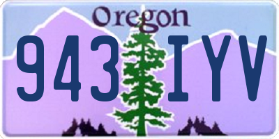 OR license plate 943IYV