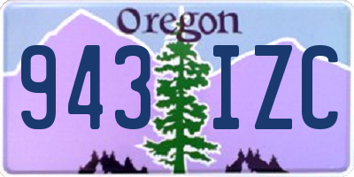 OR license plate 943IZC