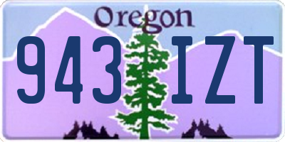 OR license plate 943IZT
