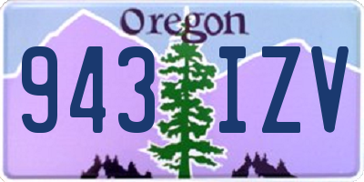 OR license plate 943IZV