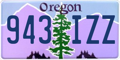 OR license plate 943IZZ