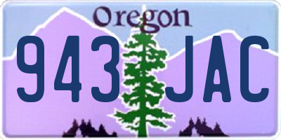 OR license plate 943JAC