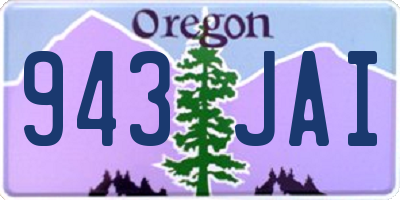 OR license plate 943JAI