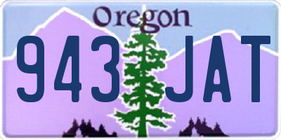 OR license plate 943JAT