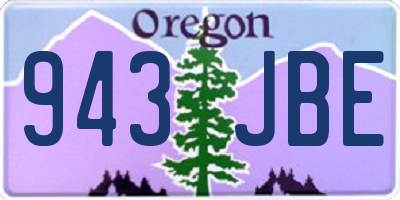 OR license plate 943JBE