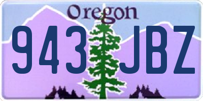 OR license plate 943JBZ
