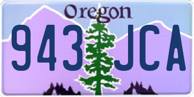 OR license plate 943JCA