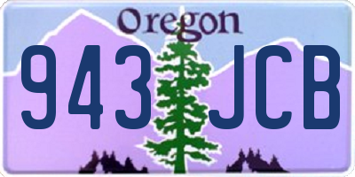 OR license plate 943JCB