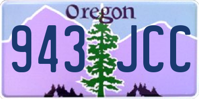 OR license plate 943JCC