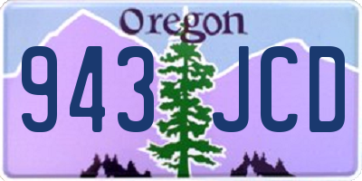 OR license plate 943JCD
