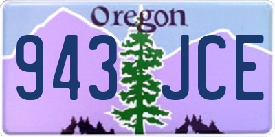 OR license plate 943JCE