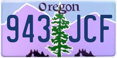 OR license plate 943JCF
