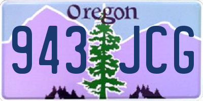 OR license plate 943JCG