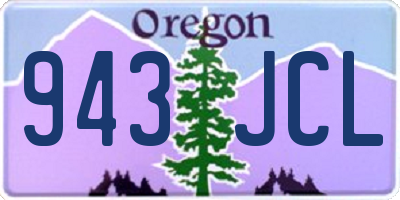 OR license plate 943JCL
