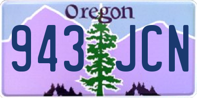 OR license plate 943JCN