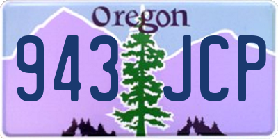 OR license plate 943JCP