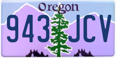 OR license plate 943JCV