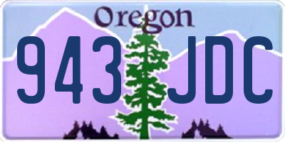 OR license plate 943JDC