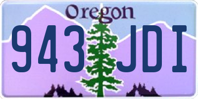 OR license plate 943JDI