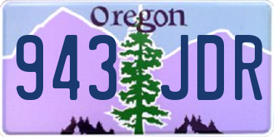 OR license plate 943JDR