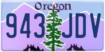 OR license plate 943JDV