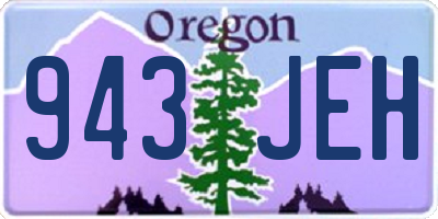 OR license plate 943JEH