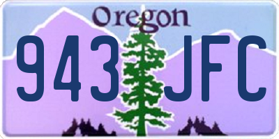 OR license plate 943JFC