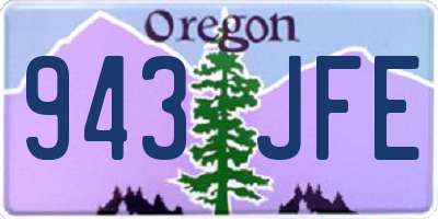OR license plate 943JFE