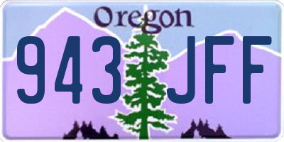 OR license plate 943JFF