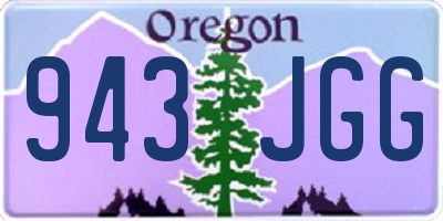 OR license plate 943JGG