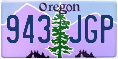 OR license plate 943JGP