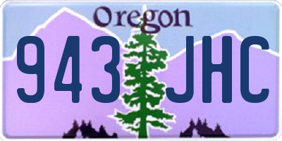 OR license plate 943JHC
